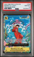 2024 One Piece Two Legends Treasure Rare Monkey D Luffy #OP07-109 (PSA10)