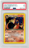 2000 Pokémon Rocket #4 Dark Charizard - 1st Edition Holo (PSA 7 NM)