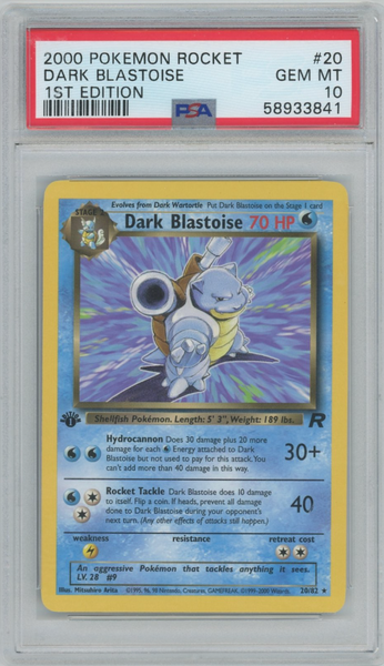 2000 Pokémon Rocket #20 Dark Blastoise